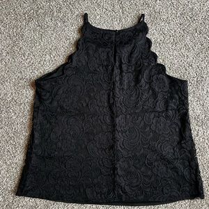 Fortune+Ivy Black Lace Top